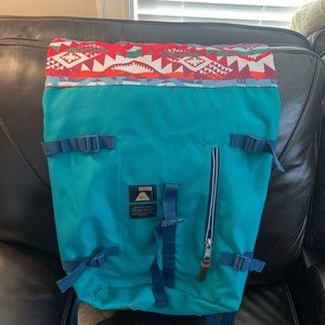 Polar Pendleton wool roll sack backpack RARE